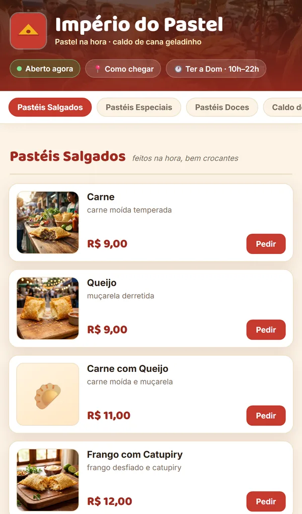 Site de Pastelaria