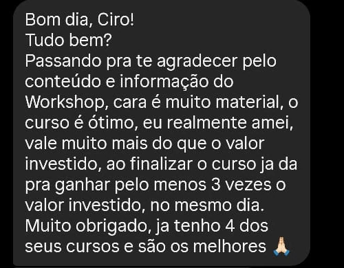Depoimento de Clara sobre o workshop