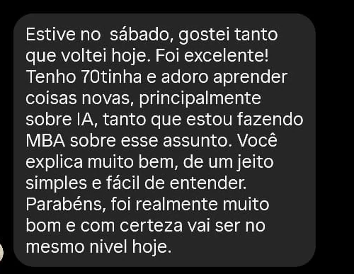 Depoimento de Mauro Filho sobre o workshop